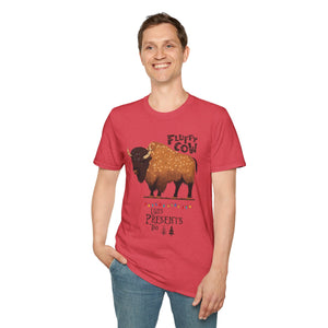 Fluffy Cow Christmas T-Shirt