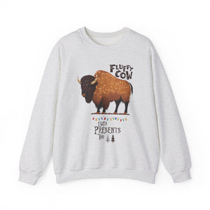 Fluffy Cow Christmas Sweatshirt