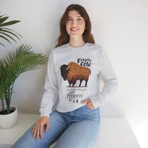 Fluffy Cow Christmas Sweatshirt